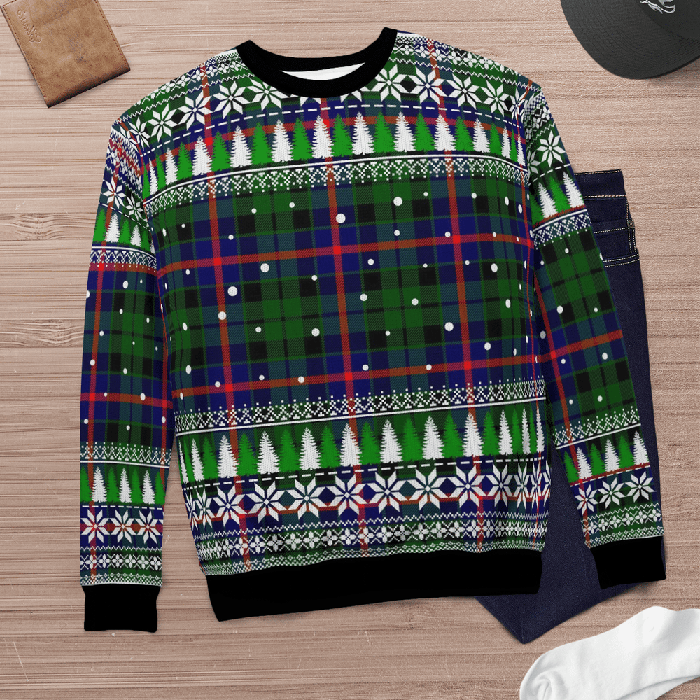 Clan Morrison Modern Tartan Christmas Ugly Sweater HK28 Morrison Modern Tartan Tartan Ugly Sweater   
