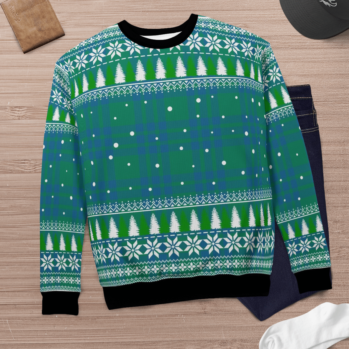 Clan Montgomery Ancient Tartan Christmas Ugly Sweater VF76 Montgomery Ancient Tartan Tartan Ugly Sweater   