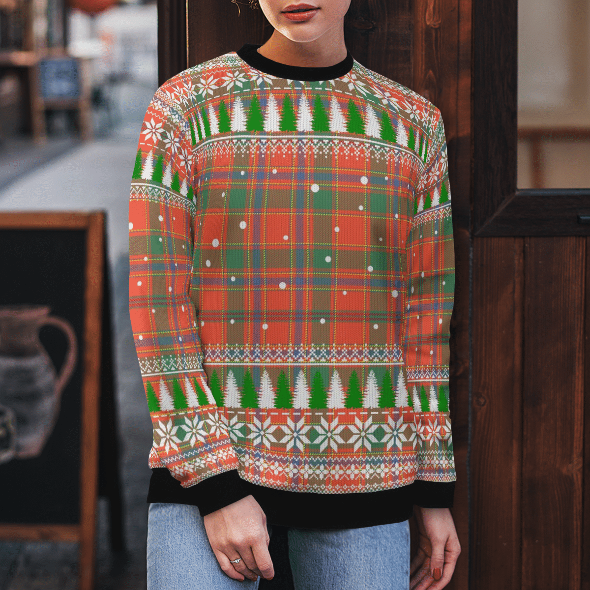 Clan Munro Ancient Tartan Christmas Ugly Sweater PM29 Munro Ancient Tartan Tartan Ugly Sweater   