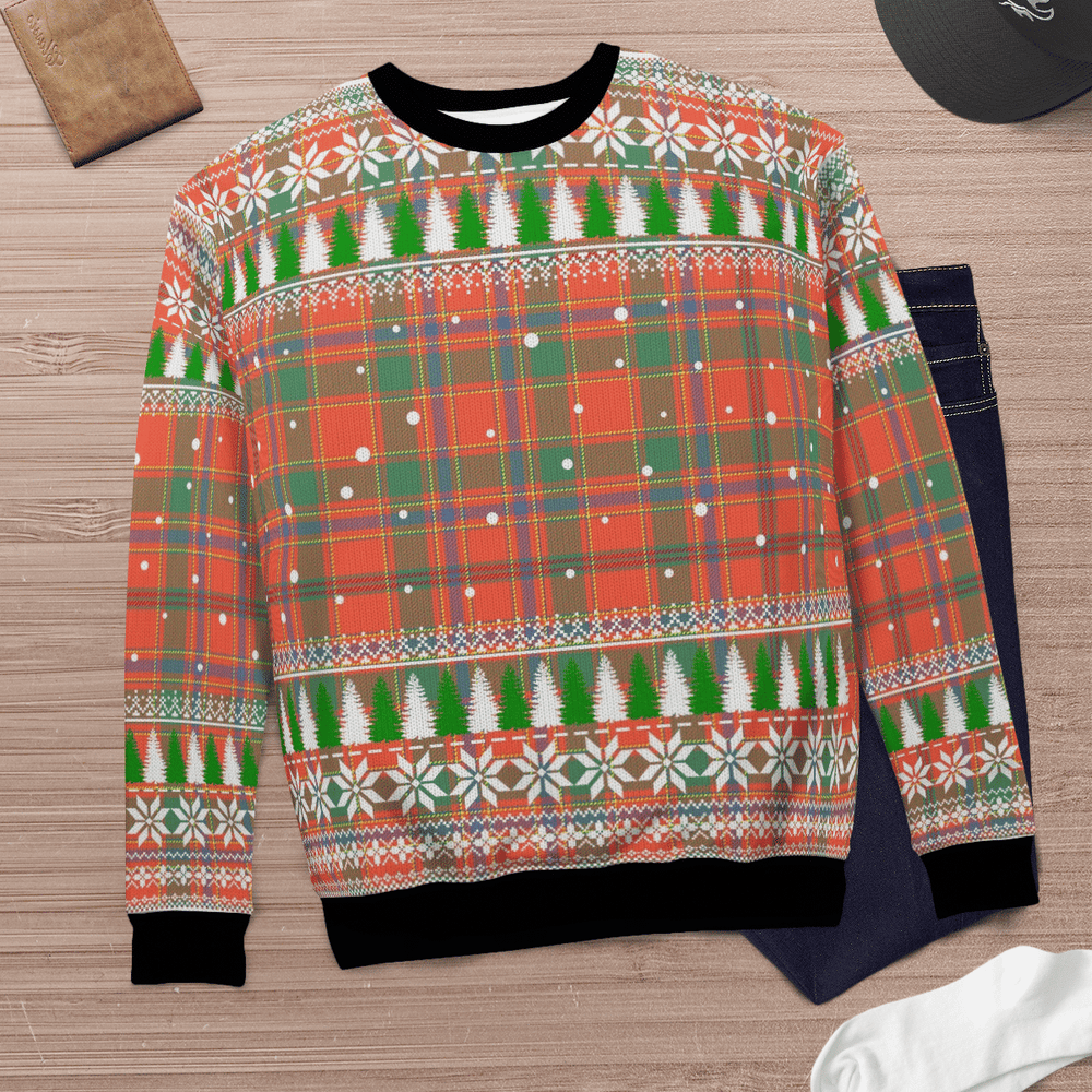 Clan Munro Ancient Tartan Christmas Ugly Sweater PM29 Munro Ancient Tartan Tartan Ugly Sweater   