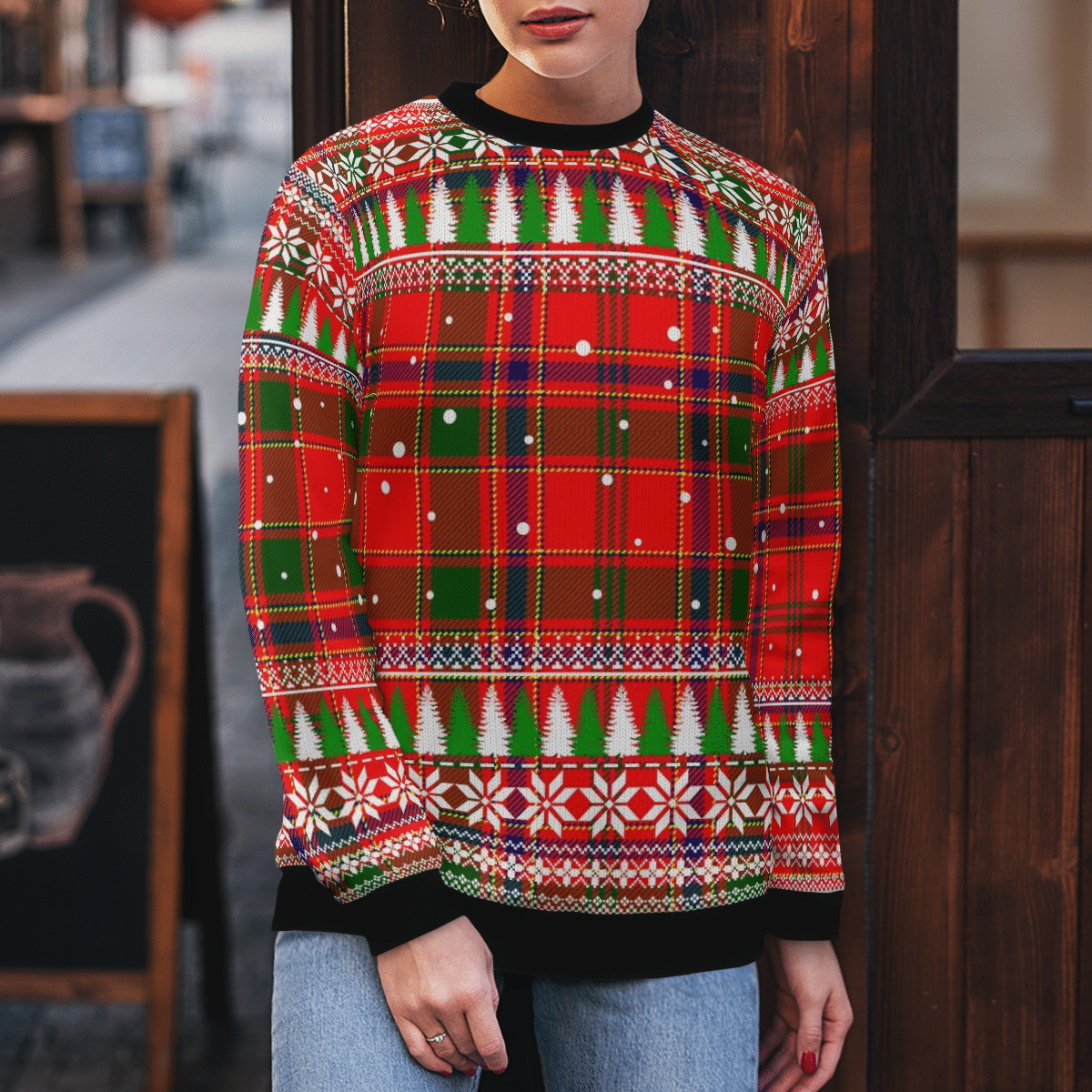 Clan Munro Modern Tartan Christmas Ugly Sweater LJ83 Munro Modern Tartan Tartan Ugly Sweater   