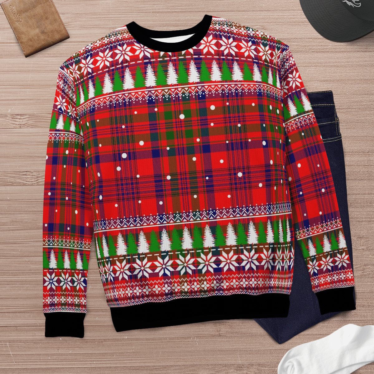 Clan Murray of Tulloch Modern Tartan Christmas Ugly Sweater XB97 Murray of Tulloch Modern Tartan Tartan Ugly Sweater   