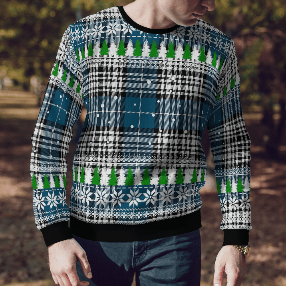 Clan Napier Modern Tartan Christmas Ugly Sweater ZC17 Napier Modern Tartan Tartan Ugly Sweater   