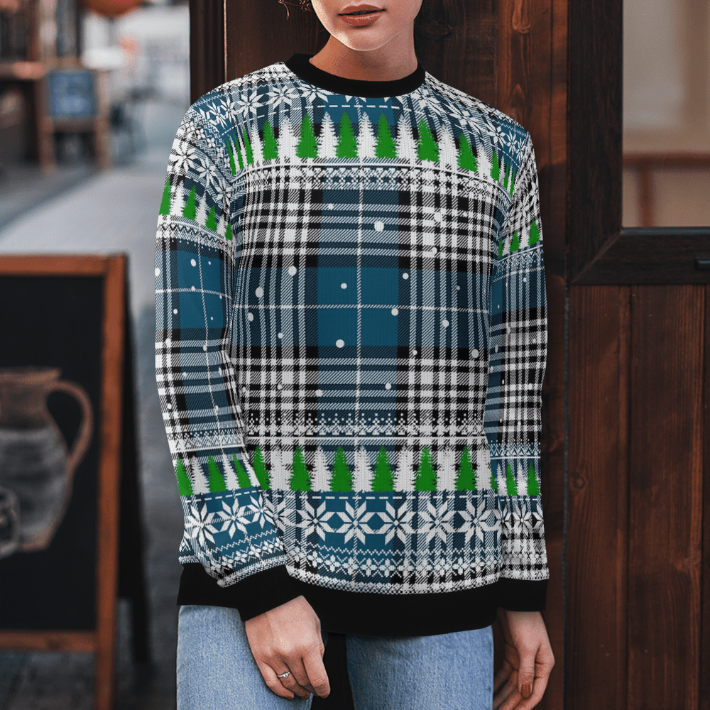 Clan Napier Modern Tartan Christmas Ugly Sweater ZC17 Napier Modern Tartan Tartan Ugly Sweater   