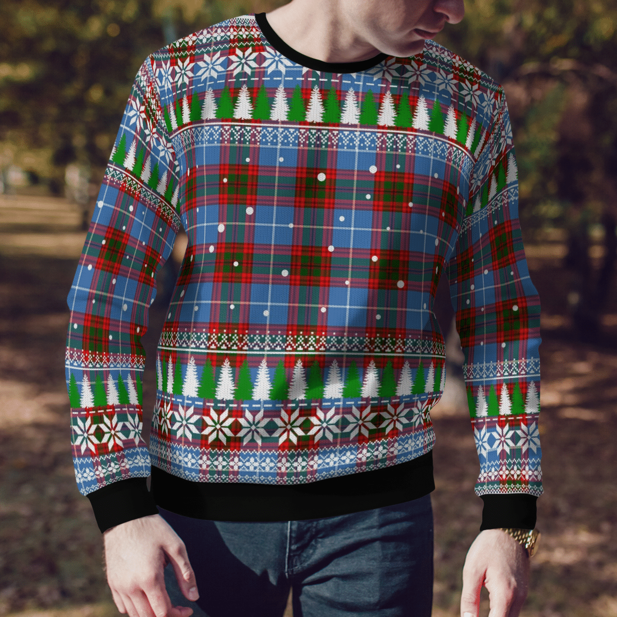 Clan Newton (Edingburg) Tartan Christmas Ugly Sweater JU83 Newton (Edingburg) Tartan Tartan Ugly Sweater   