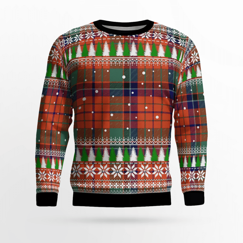 Clan Nicolson Ancient Tartan Christmas Ugly Sweater SY94 Nicolson Ancient Tartan Tartan Ugly Sweater   