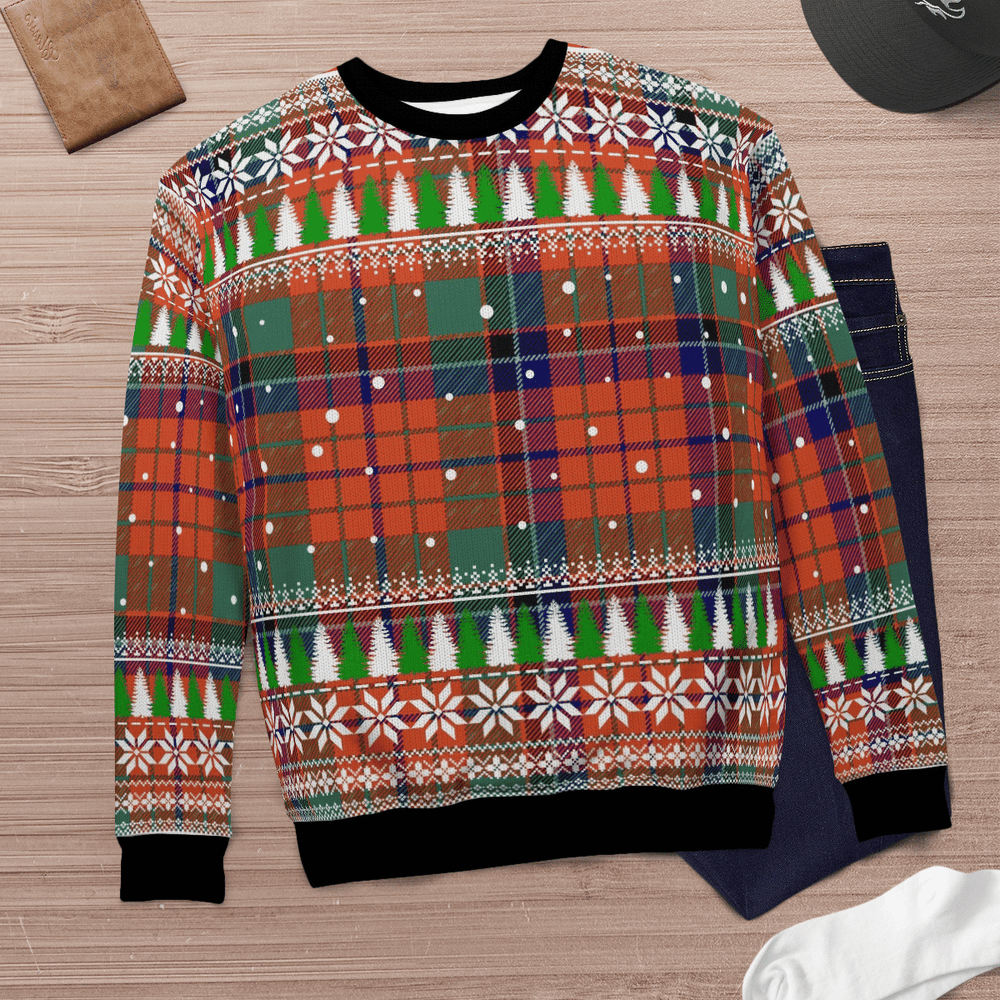 Clan Nicolson Ancient Tartan Christmas Ugly Sweater SY94 Nicolson Ancient Tartan Tartan Ugly Sweater   