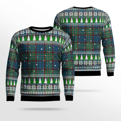 Clan Nicolson Hunting Ancient Tartan Christmas Ugly Sweater ER67