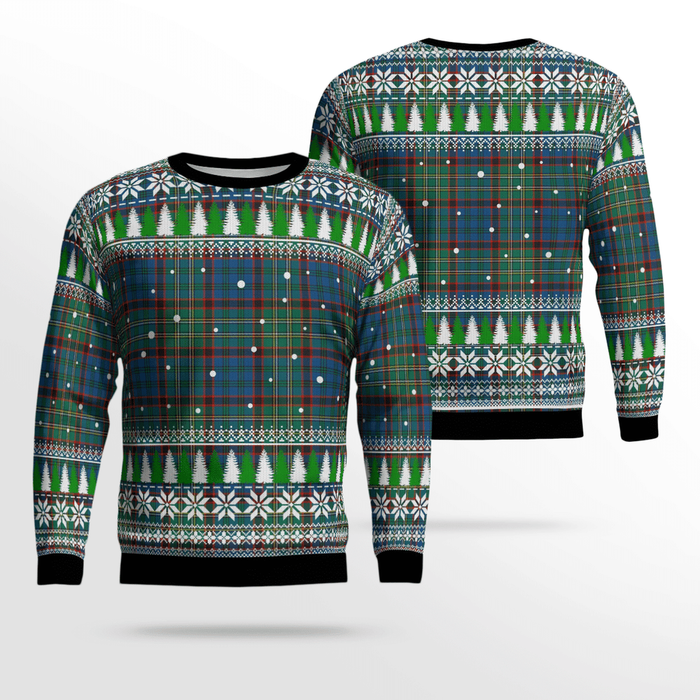 Clan Nicolson Hunting Ancient Tartan Christmas Ugly Sweater ER67 Nicolson Hunting Ancient Tartan Tartan Ugly Sweater   