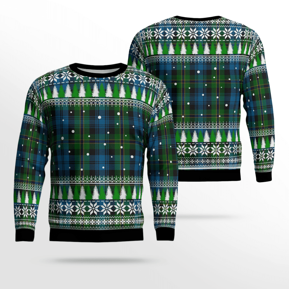 Clan Polaris Military Tartan Christmas Ugly Sweater WZ24 Polaris Military Tartan Tartan Ugly Sweater   