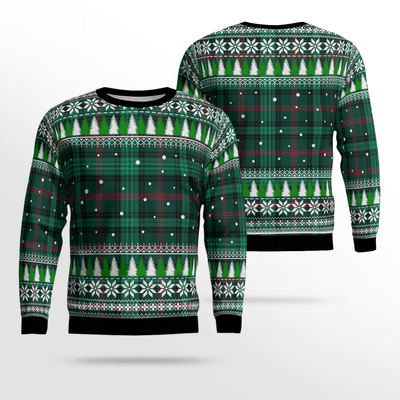 Clan Ross Hunting Modern Tartan Christmas Ugly Sweater CD77