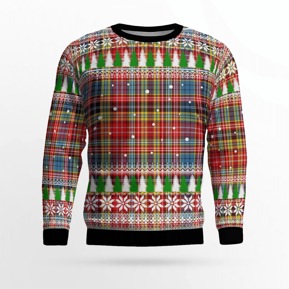 Clan Ogilvie of Airlie Ancient Tartan Christmas Ugly Sweater JP60 Ogilvie of Airlie Ancient Tartan Tartan Ugly Sweater   