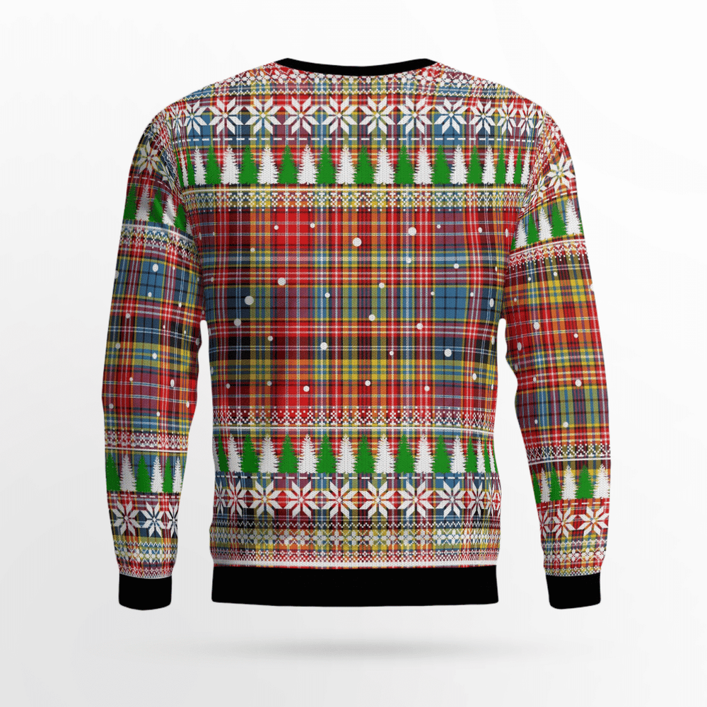 Clan Ogilvie of Airlie Ancient Tartan Christmas Ugly Sweater JP60 Ogilvie of Airlie Ancient Tartan Tartan Ugly Sweater   
