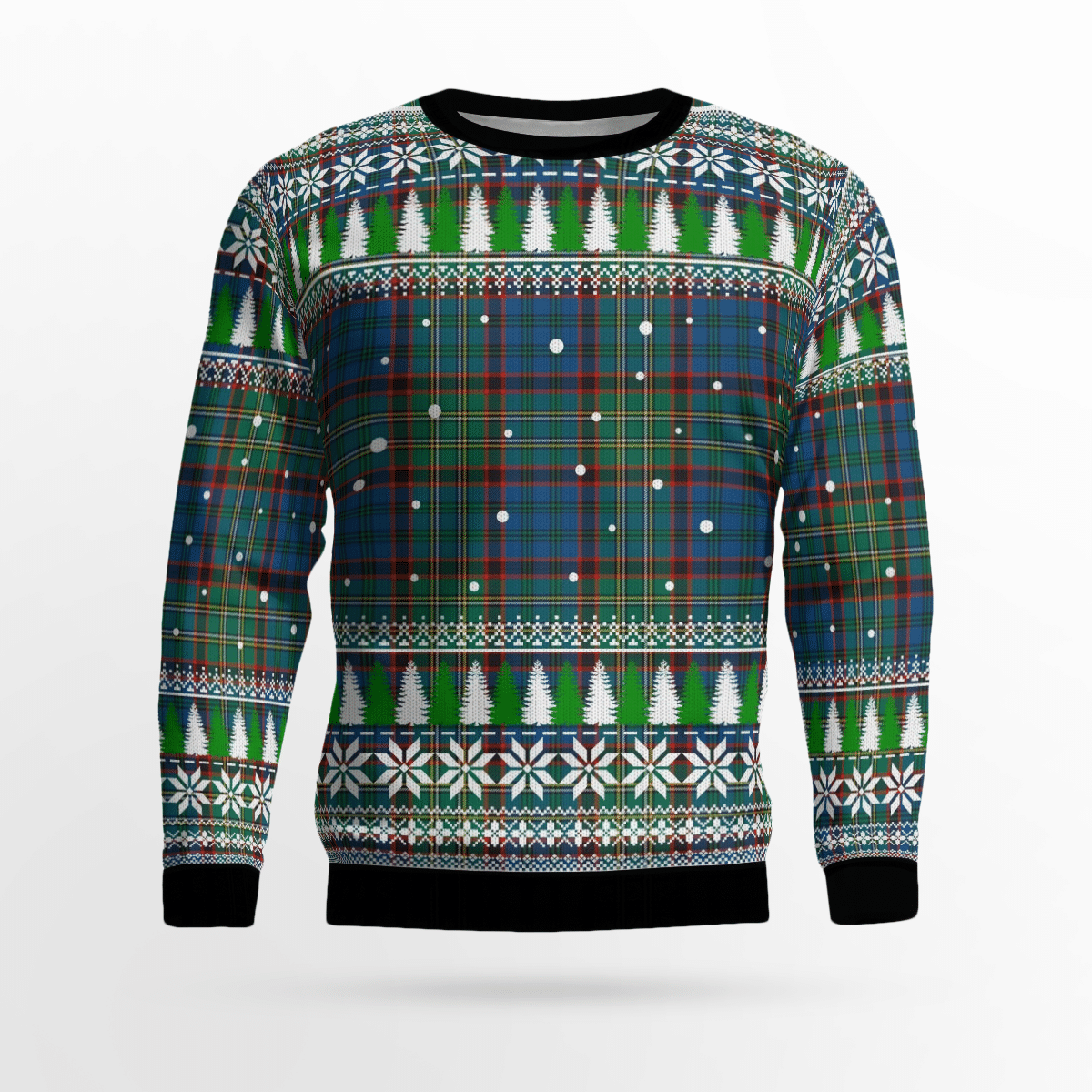 Clan Nicolson Hunting Ancient Tartan Christmas Ugly Sweater ER67 Nicolson Hunting Ancient Tartan Tartan Ugly Sweater   