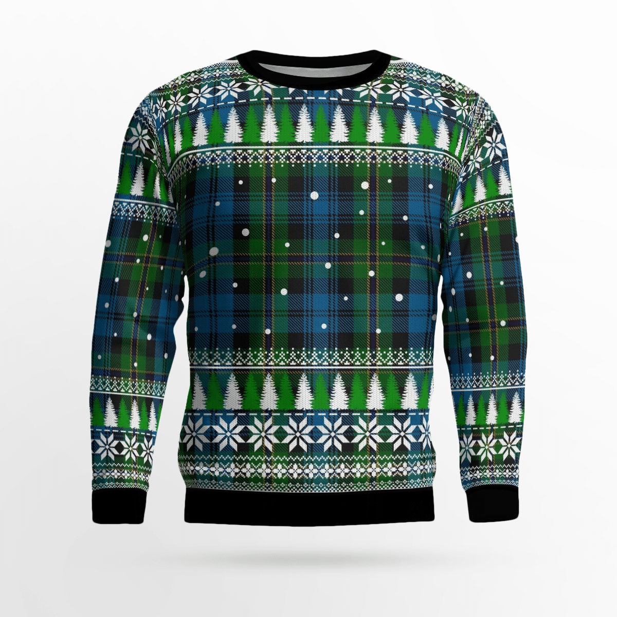 Clan Polaris Military Tartan Christmas Ugly Sweater WZ24 Polaris Military Tartan Tartan Ugly Sweater   