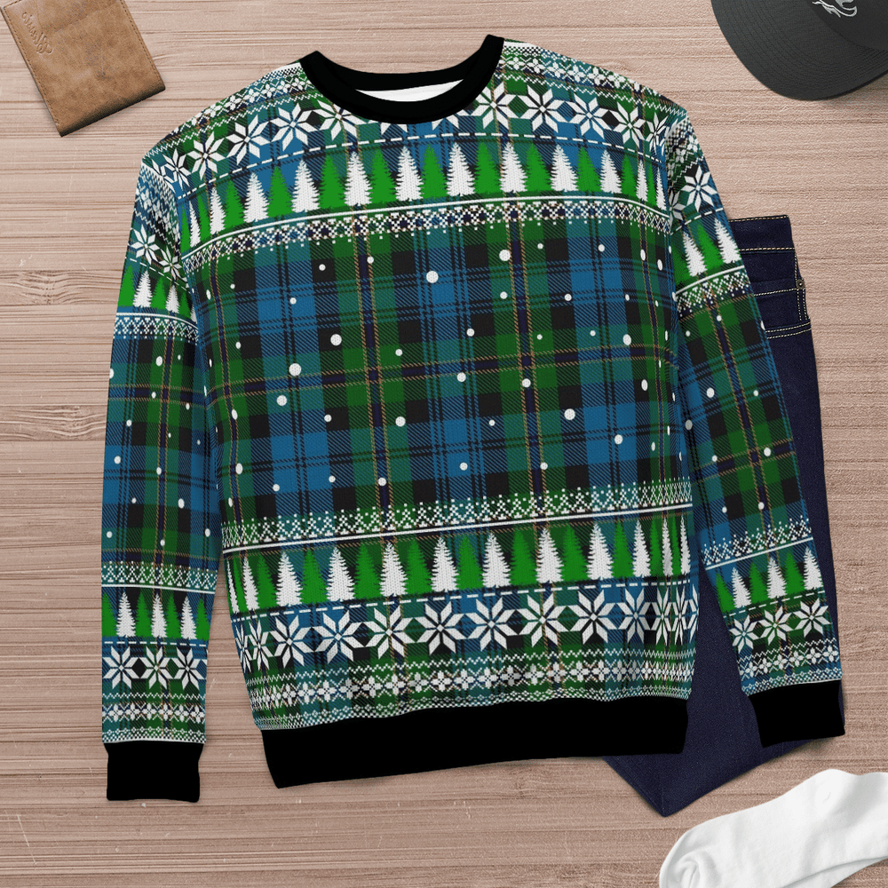 Clan Polaris Military Tartan Christmas Ugly Sweater WZ24 Polaris Military Tartan Tartan Ugly Sweater   