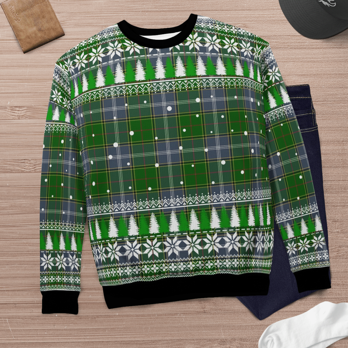 Clan Pringle Tartan Christmas Ugly Sweater AA63 Pringle Tartan Tartan Ugly Sweater   