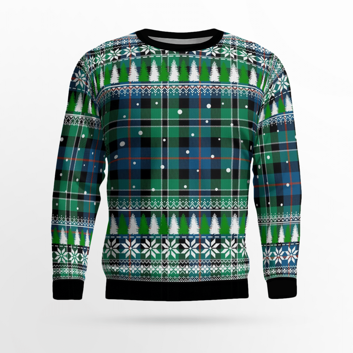 Clan Rose Hunting Ancient Tartan Christmas Ugly Sweater IB57 Rose Hunting Ancient Tartan Tartan Ugly Sweater   