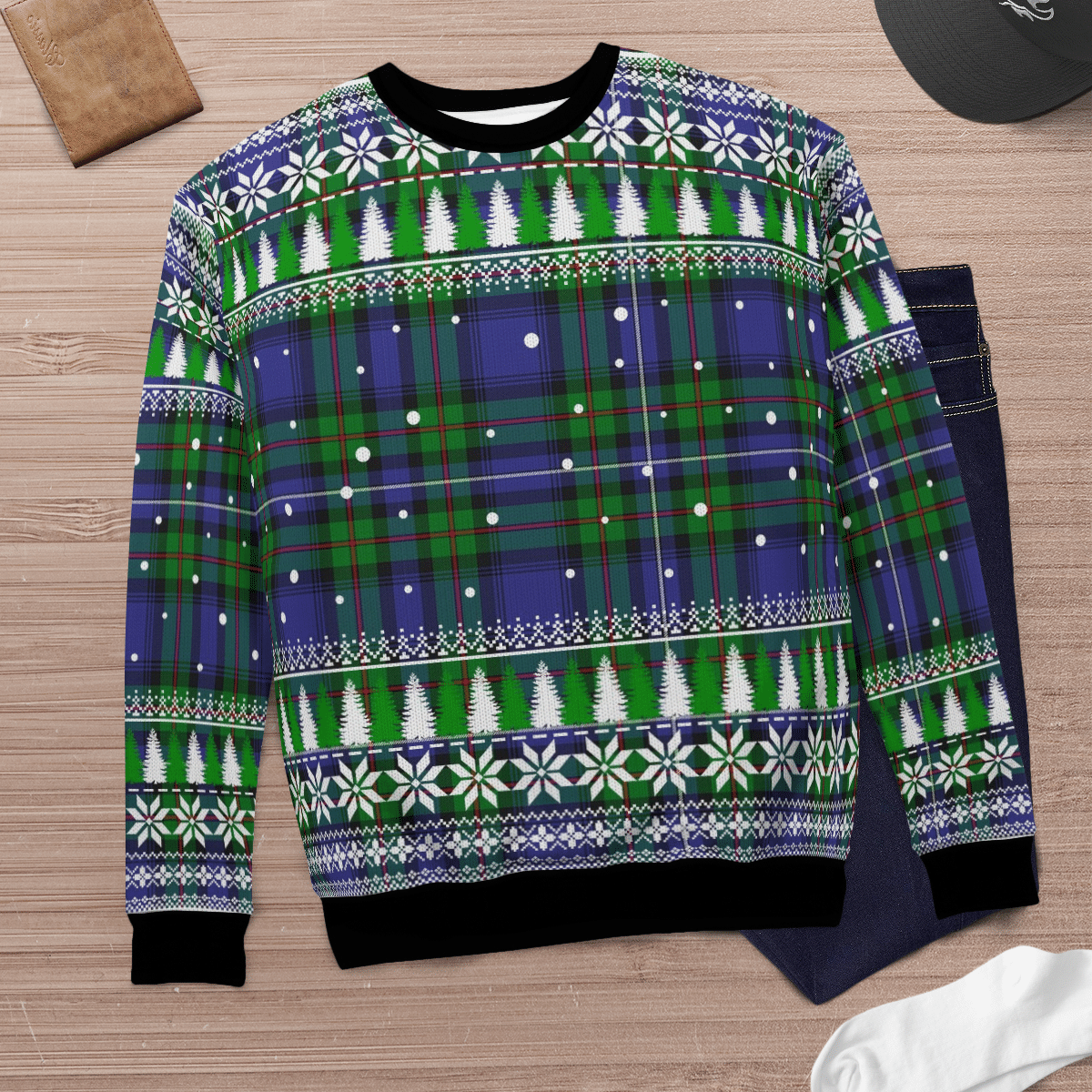 Clan Robertson Hunting Modern Tartan Christmas Ugly Sweater ZJ69 Robertson Hunting Modern Tartan Tartan Ugly Sweater   