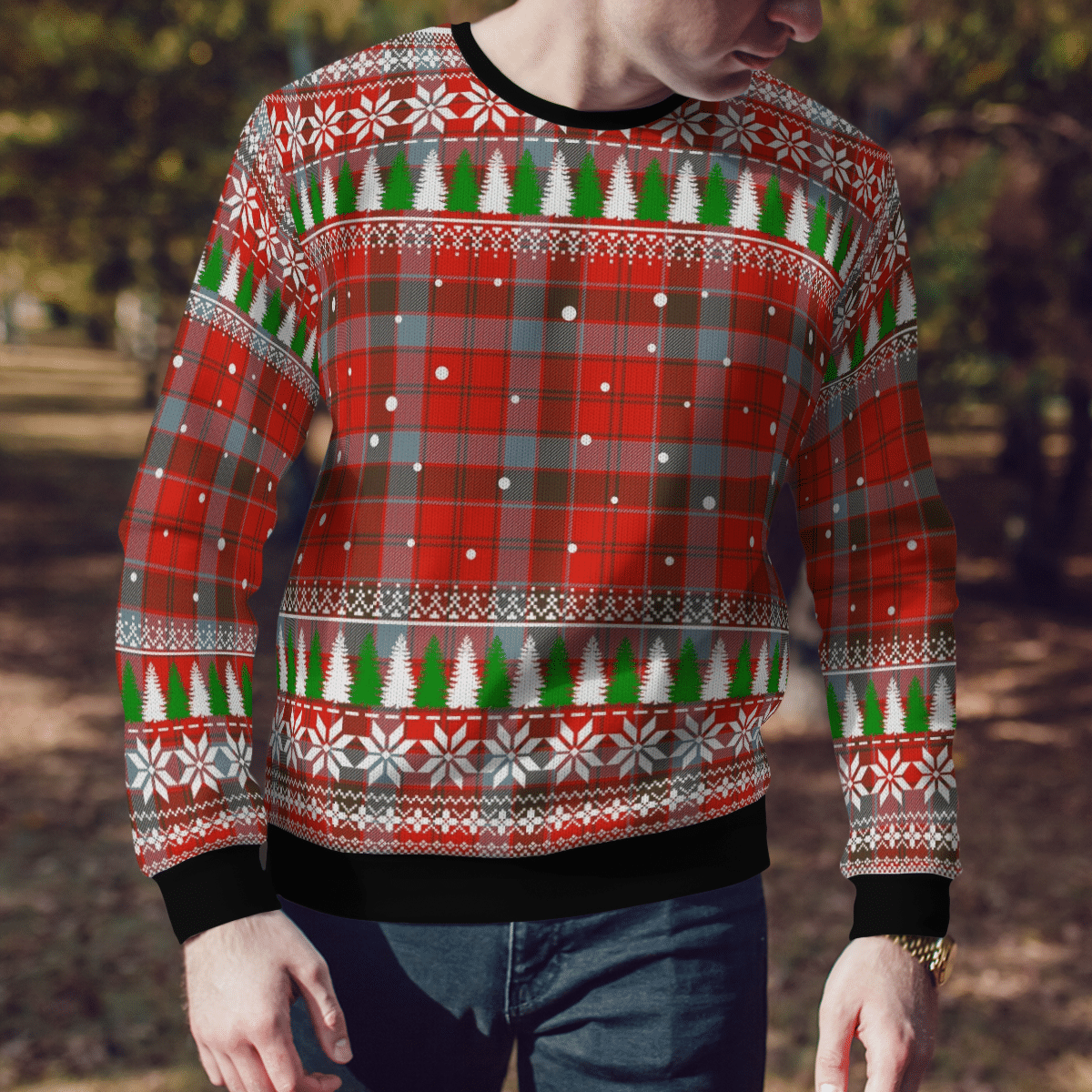 Clan Robertson Weathered Tartan Christmas Ugly Sweater YS24 Robertson Weathered Tartan Tartan Ugly Sweater   