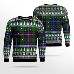 Clan Russell Modern Tartan Christmas Ugly Sweater EO50 Russell Modern Tartan Tartan Ugly Sweater   