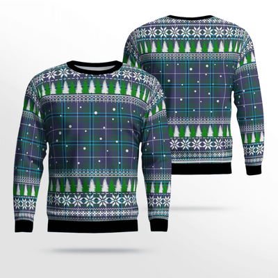 Clan Sandilands (Douglas) Tartan Christmas Ugly Sweater AI94