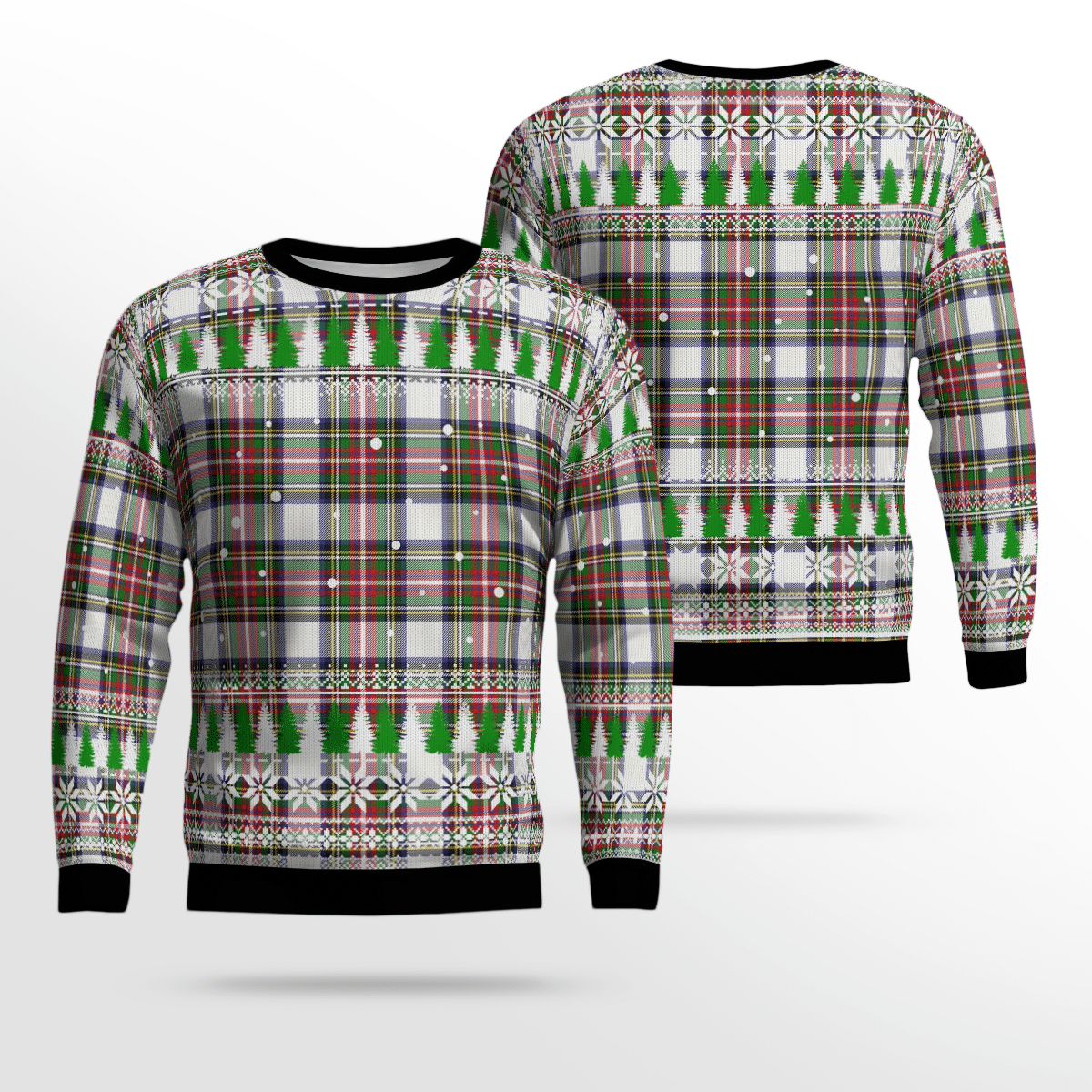 Clan Stewart Dress Modern Tartan Christmas Ugly Sweater MP26 Stewart Dress Modern Tartan Tartan Ugly Sweater   