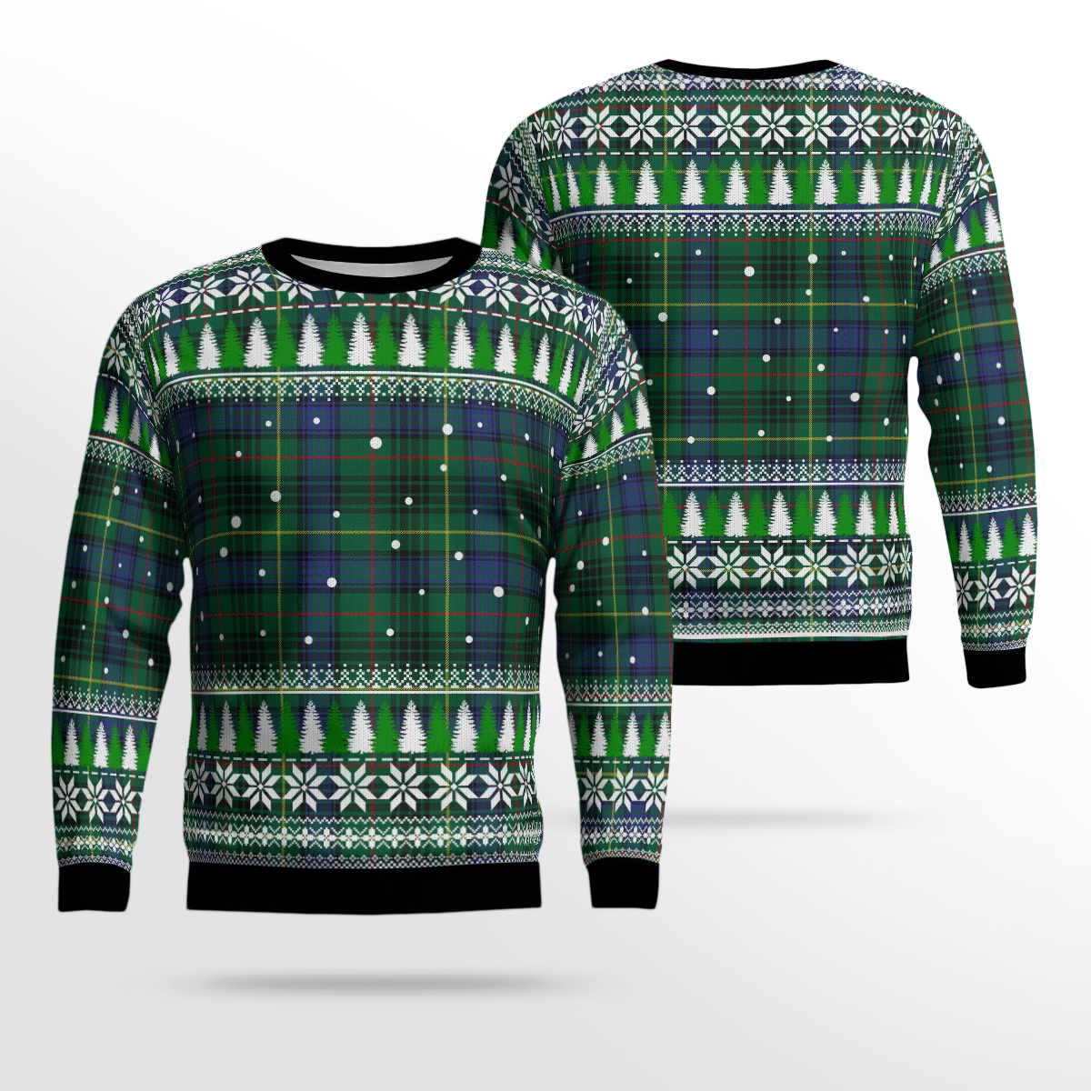 Clan Stewart Hunting Modern Tartan Christmas Ugly Sweater VC92 Stewart Hunting Modern Tartan Tartan Ugly Sweater   
