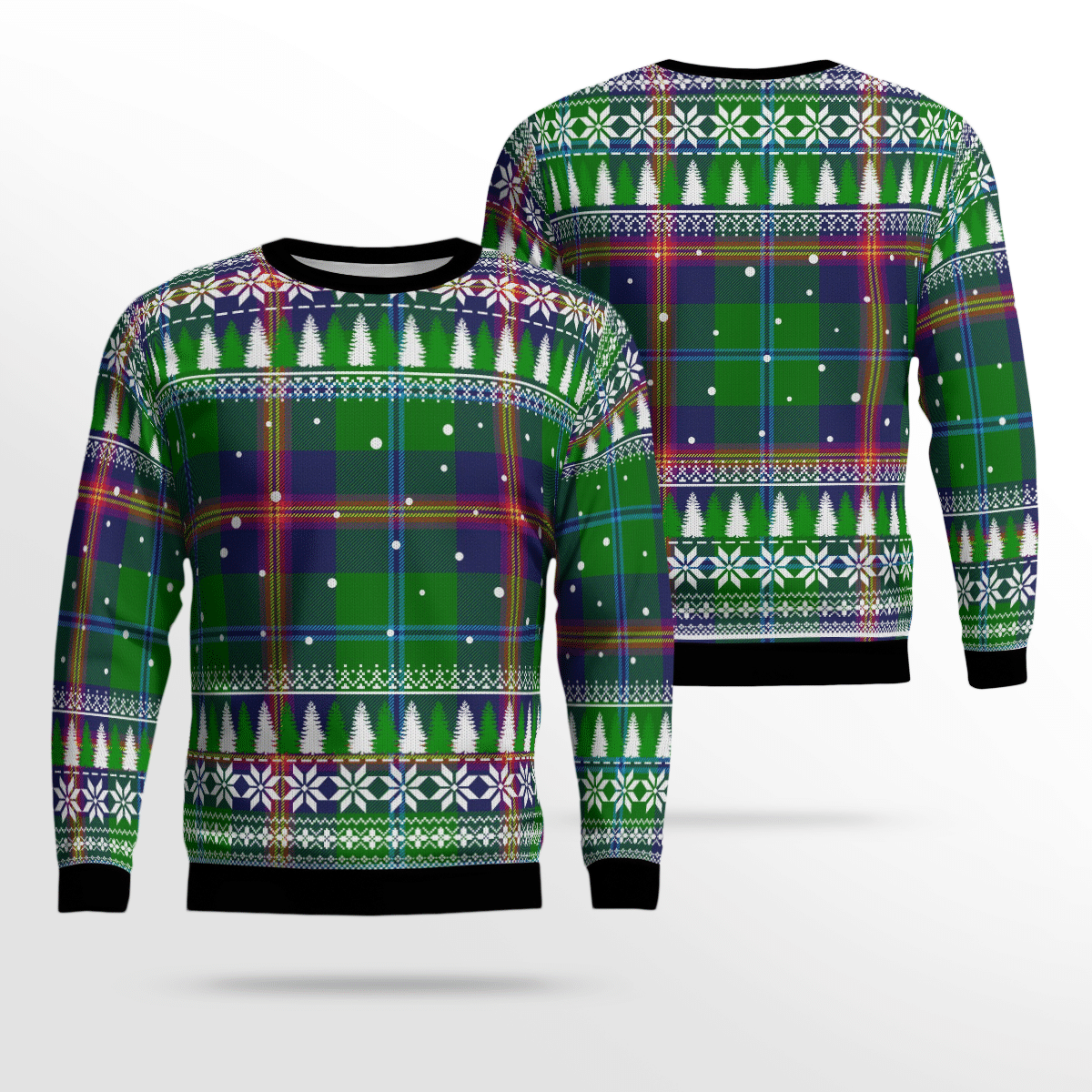 Clan Young Modern Tartan Christmas Ugly Sweater VE75 Young Modern Tartan Tartan Ugly Sweater   