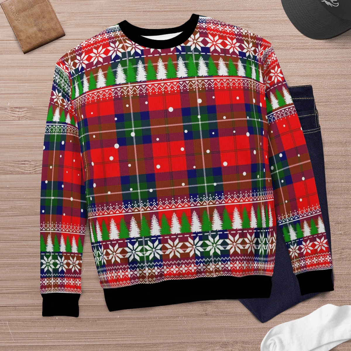 Clan Ruthven Modern Tartan Christmas Ugly Sweater ID48 Ruthven Modern Tartan Tartan Ugly Sweater   