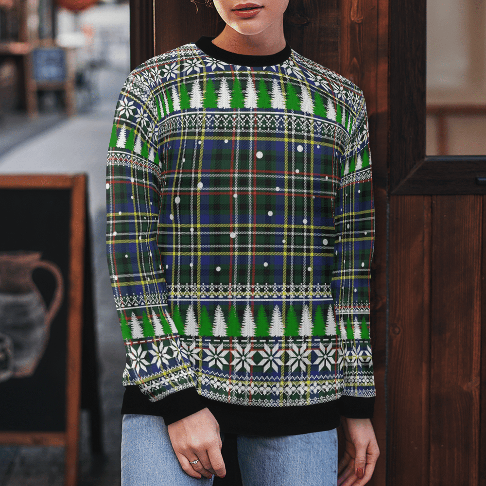 Clan Scott Green Modern Tartan Christmas Ugly Sweater UQ91 Scott Green Modern Tartan Tartan Ugly Sweater   