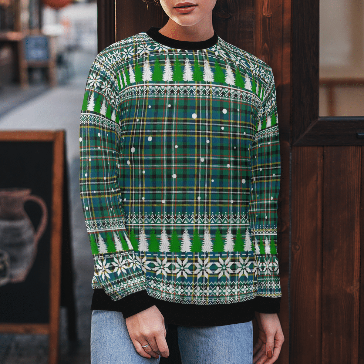 Clan Scott Green Ancient Tartan Christmas Ugly Sweater BD94 Scott Green Ancient Tartan Tartan Ugly Sweater   