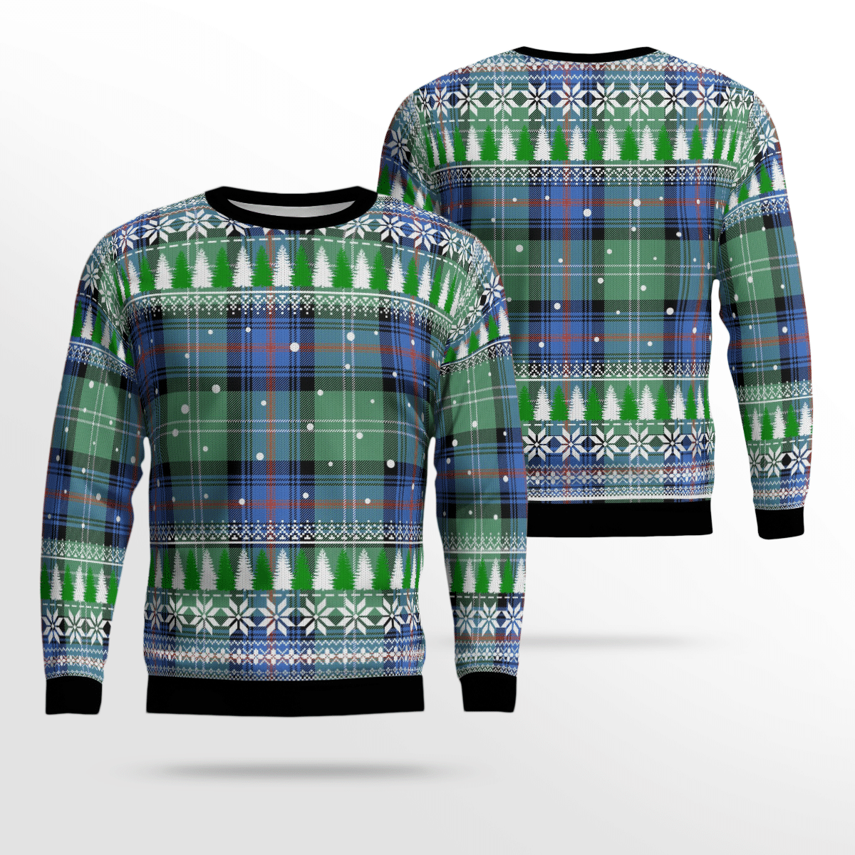 Clan Sutherland Old Ancient Tartan Christmas Ugly Sweater ES86 Sutherland Old Ancient Tartan Tartan Ugly Sweater   