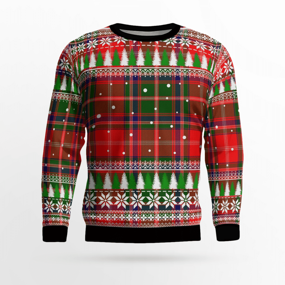 Clan Somerville Modern Tartan Christmas Ugly Sweater KI89 Somerville Modern Tartan Tartan Ugly Sweater   