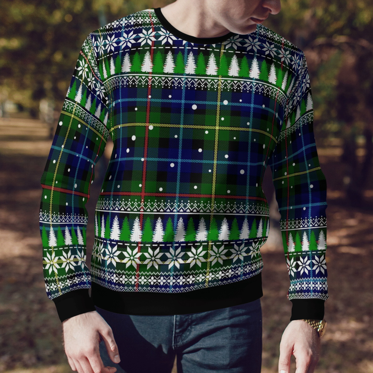Clan Smith Modern Tartan Christmas Ugly Sweater WT51 Smith Modern Tartan Tartan Ugly Sweater   