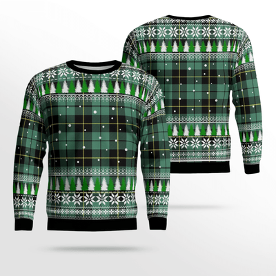 Clan Wallace Hunting Ancient Tartan Christmas Ugly Sweater FY88