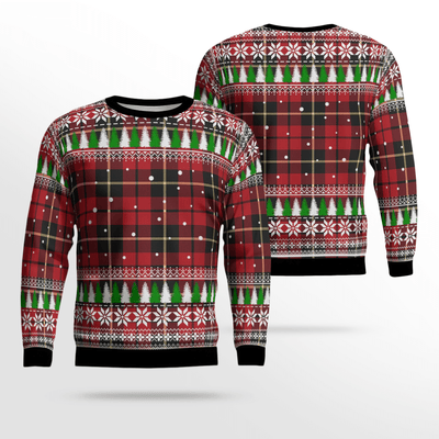 Clan Wallace Hunting Tartan Christmas Ugly Sweater TI26