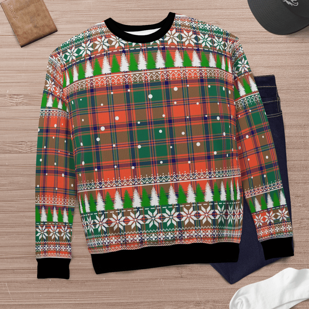 Clan Stewart of Appin Ancient Tartan Christmas Ugly Sweater QU83 Stewart of Appin Ancient Tartan Tartan Ugly Sweater   