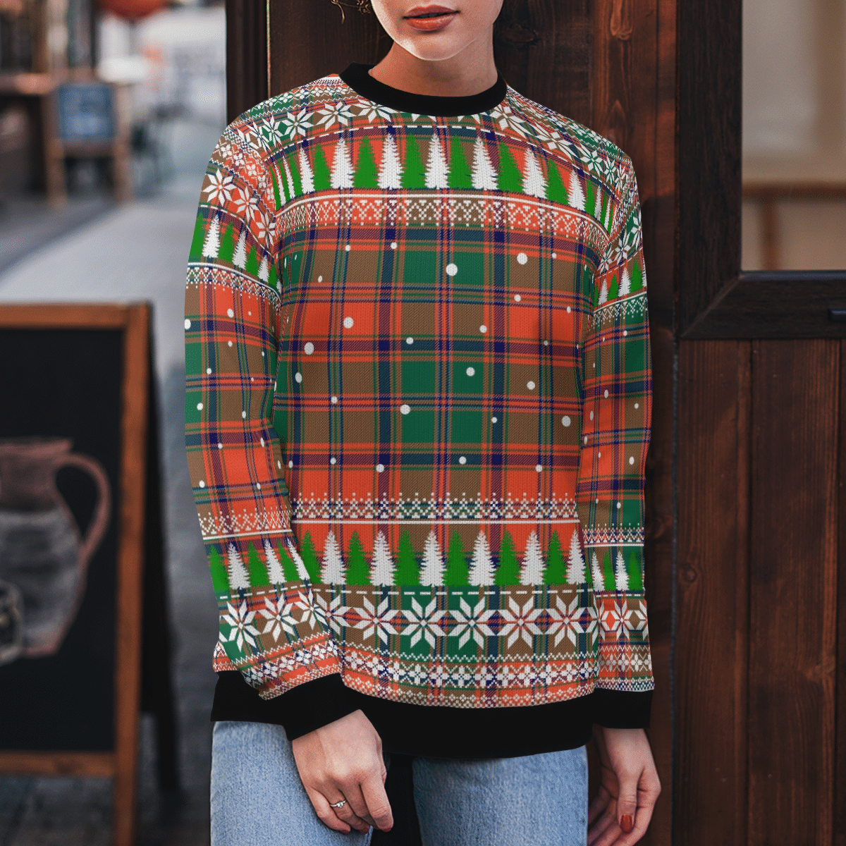 Clan Stewart of Appin Ancient Tartan Christmas Ugly Sweater QU83 Stewart of Appin Ancient Tartan Tartan Ugly Sweater   