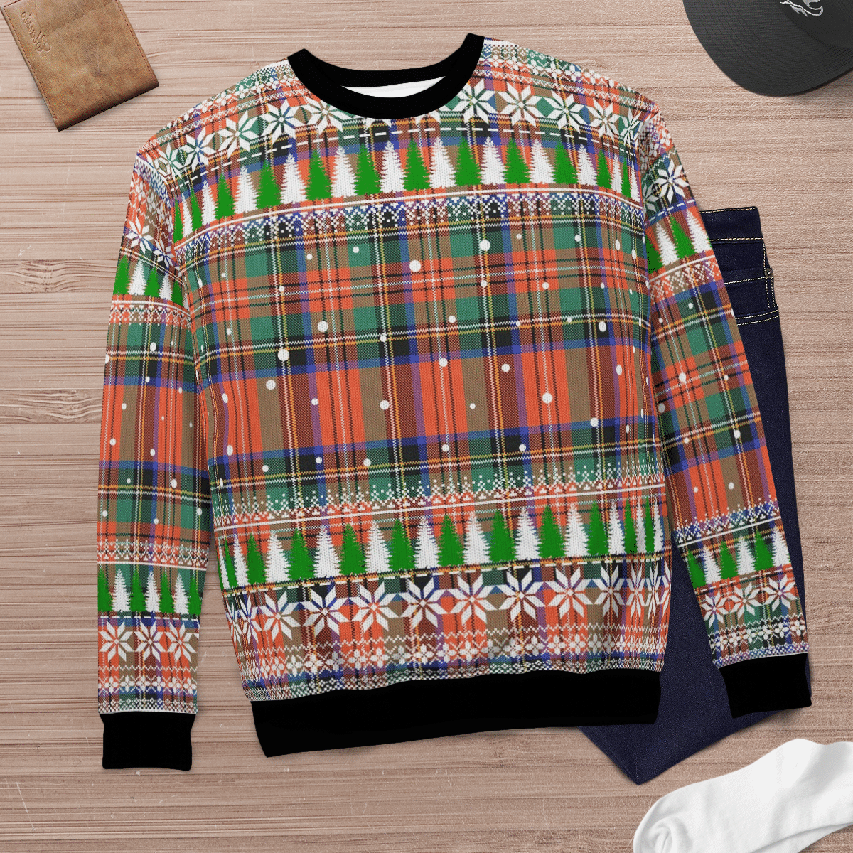 Clan Stewart Royal Ancient Tartan Christmas Ugly Sweater MR65 Stewart Royal Ancient Tartan Tartan Ugly Sweater   