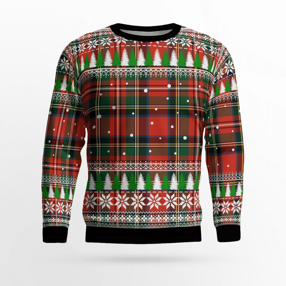 Clan Stewart Royal Modern Tartan Christmas Ugly Sweater AU39 Stewart Royal Modern Tartan Tartan Ugly Sweater   