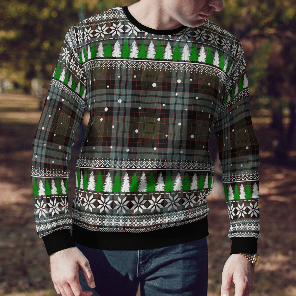 Clan Stewart Old Weathered Tartan Christmas Ugly Sweater RV46 Stewart Old Weathered Tartan Tartan Ugly Sweater   