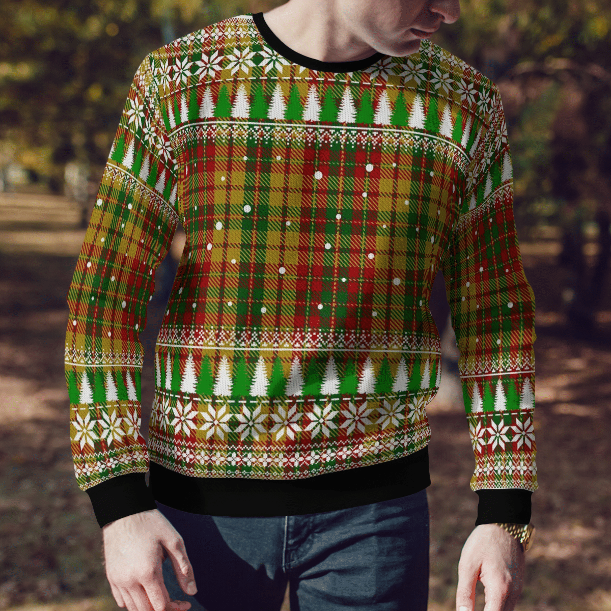 Clan Strathearn Modern Tartan Christmas Ugly Sweater PU52 Strathearn Modern Tartan Tartan Ugly Sweater   