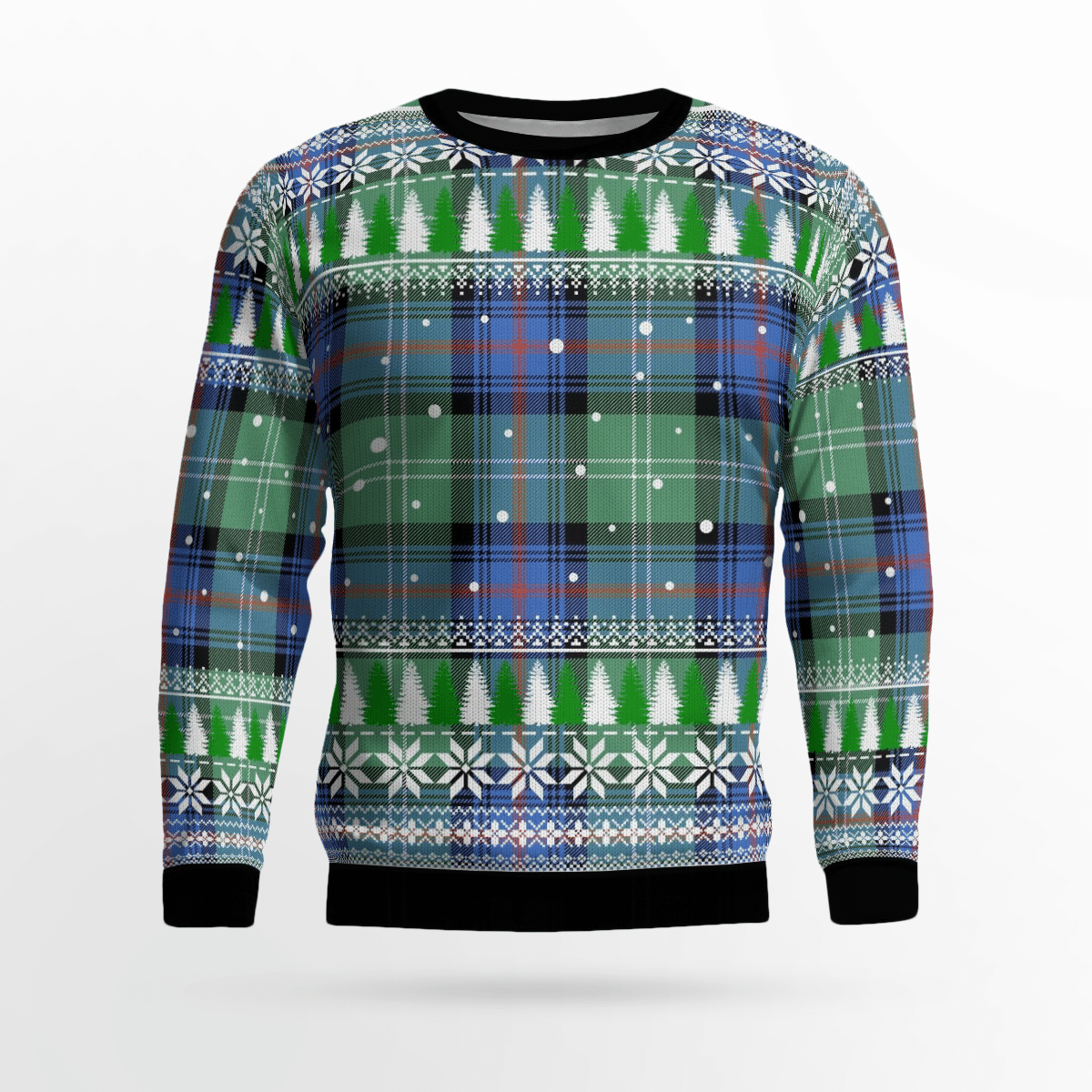Clan Sutherland Old Ancient Tartan Christmas Ugly Sweater ES86 Sutherland Old Ancient Tartan Tartan Ugly Sweater   