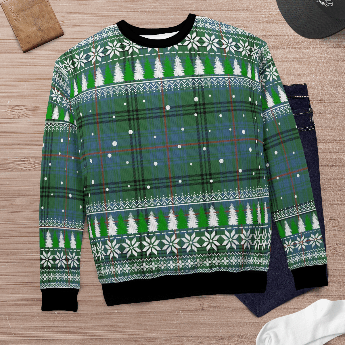 Clan Walker Hunting Ancient Tartan Christmas Ugly Sweater RY73 Walker Hunting Ancient Tartan Tartan Ugly Sweater   