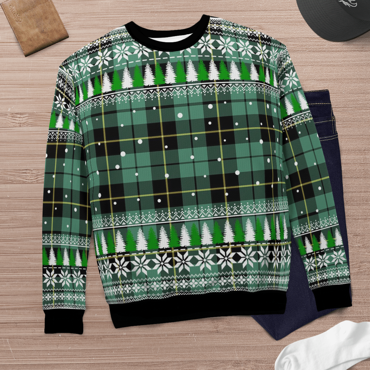 Clan Wallace Hunting Ancient Tartan Christmas Ugly Sweater FY88 Wallace Hunting Ancient Tartan Tartan Ugly Sweater   
