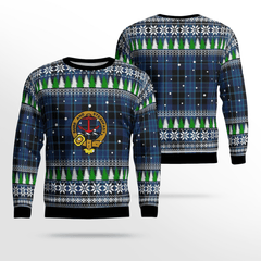 Clan Clark 2 Crest Tartan Christmas Ugly Sweater EC16 Clark 2 Crest Tartan Tartan Ugly Sweater   