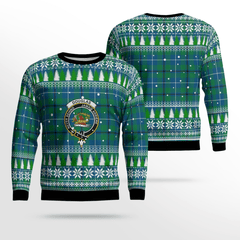 Clan Douglas Ancient Crest Tartan Christmas Ugly Sweater HS26 Douglas Ancient Crest Tartan Tartan Ugly Sweater   