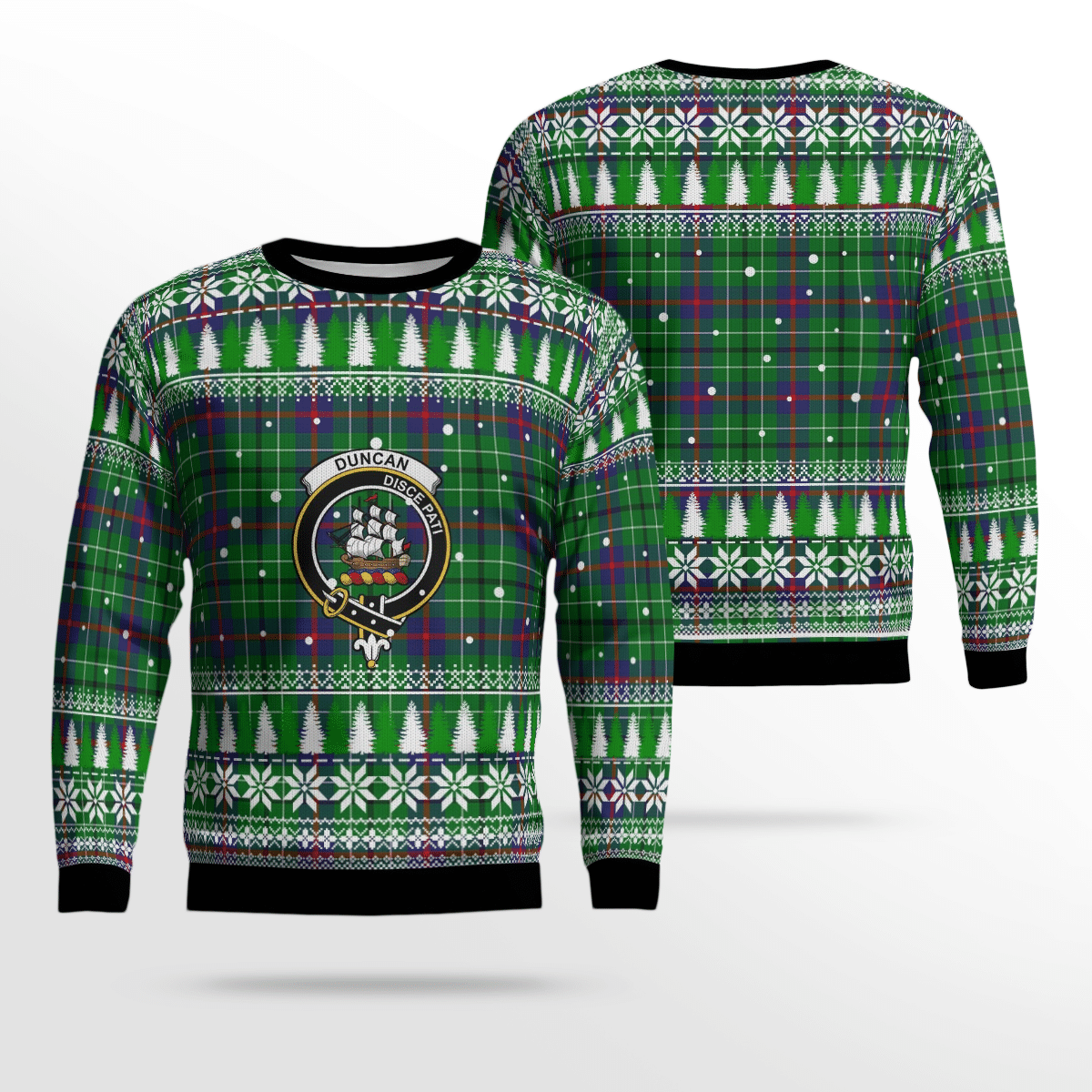 Clan Duncan Ancient Crest Tartan Christmas Ugly Sweater JI89 Duncan Ancient Crest Tartan Tartan Ugly Sweater   