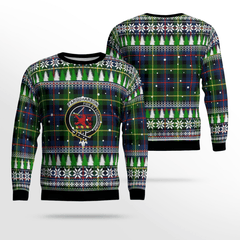 Clan Farquharson Modern Crest Tartan Christmas Ugly Sweater OK69 Farquharson Modern Crest Tartan Tartan Ugly Sweater   